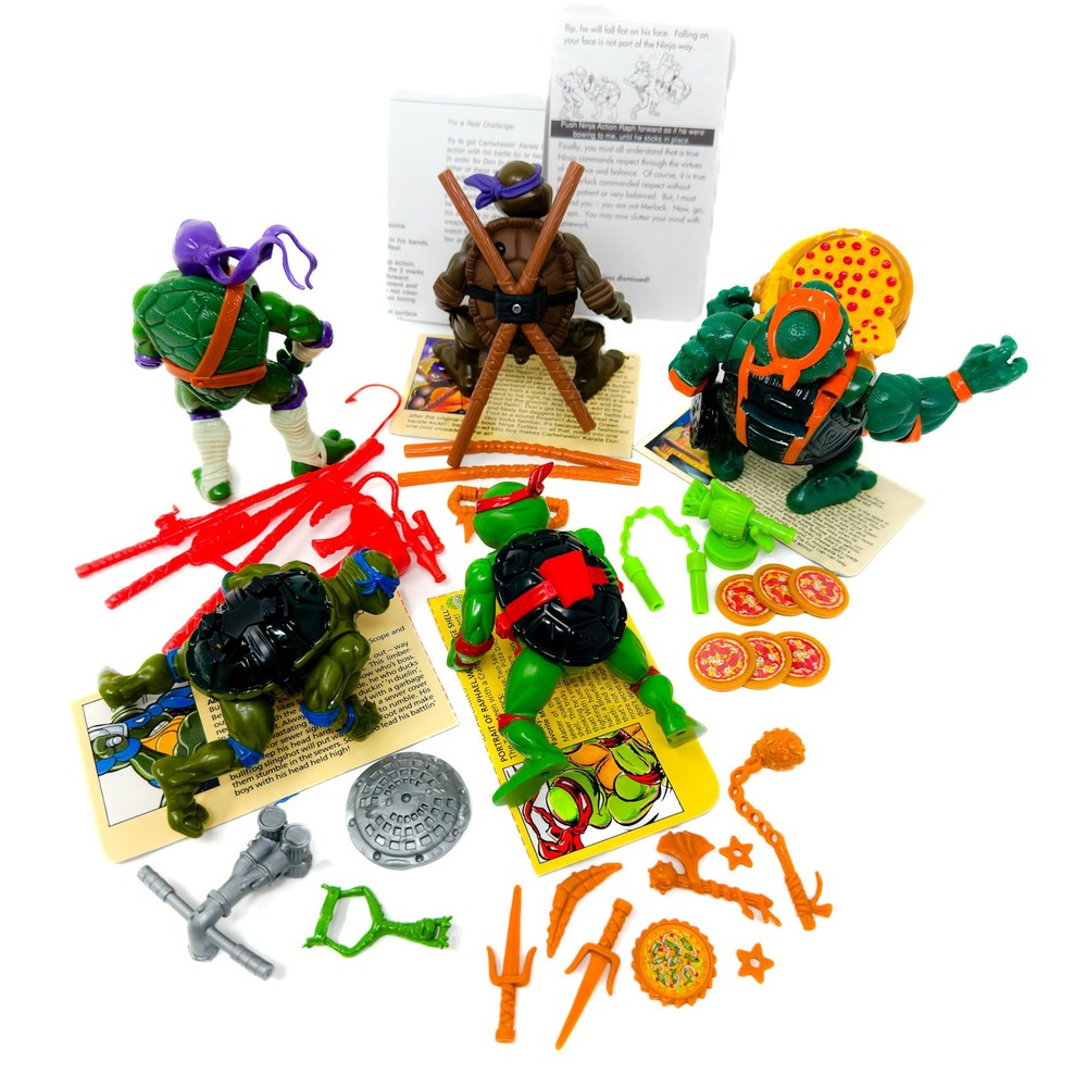 Playmates TMNT Action Figure Lot VTG Next Mutation Storage Shell Head Droppin‎ - Picture 2 of 2